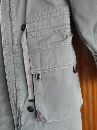 Chaquetón Benetton Verde Lona Talla XL