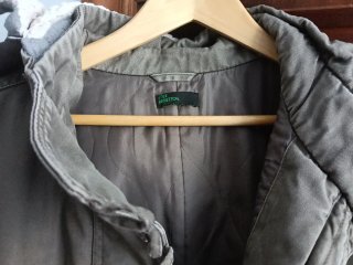 Chaquetón Benetton Verde Lona Talla XL