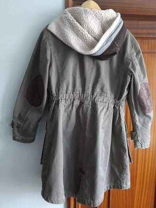 Chaquetón Benetton Verde Lona Talla XL