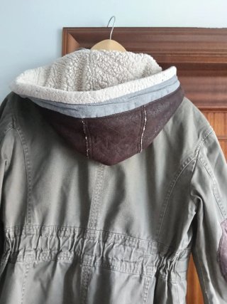 Chaquetón Benetton Verde Lona Talla XL