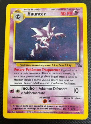 Lotto Carte Pokémon Gastly Haunter Gengar