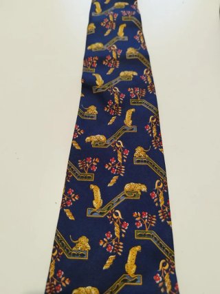Cravatta vintage seta Salvatore Ferragamo