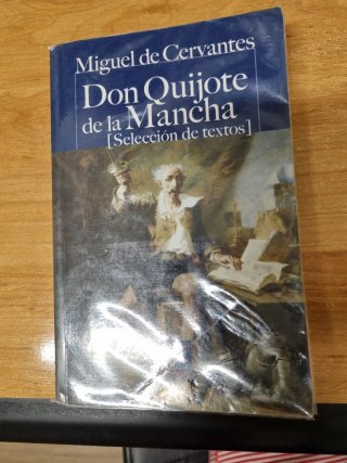 Libro de lectura, Don Quijote de la Mancha.