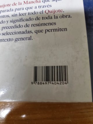Libro de lectura, Don Quijote de la Mancha.