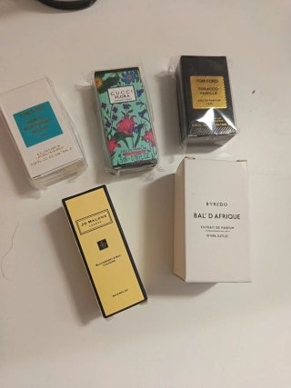 5 Mini Profumi Tom Ford, Gucci, Jo Malone, Byredo