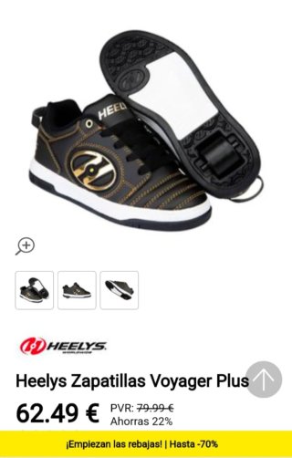 Zapatillas Heelys Voyager Plus T.34 Niñ@