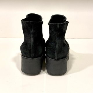 Talla 36 - Botines negros de ante plataforma