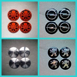 4 Pegatinas 56mm tapabuje Opel Peugeot OZ Hydra