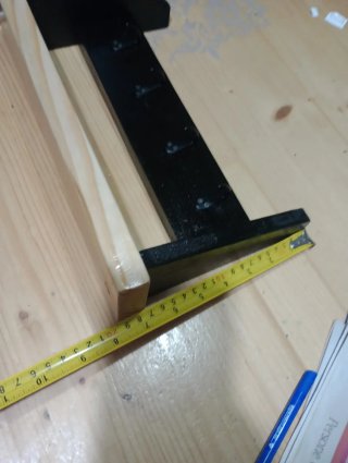 Mensola portaoggetti legno e metallo