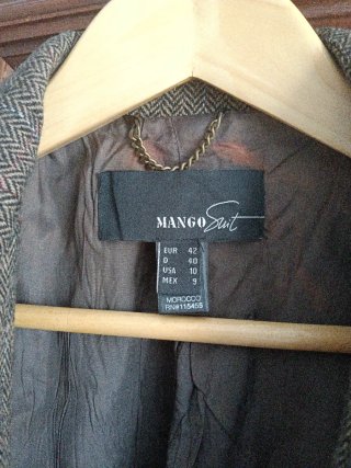 Chaqueta Mango Mujer Marrón XL