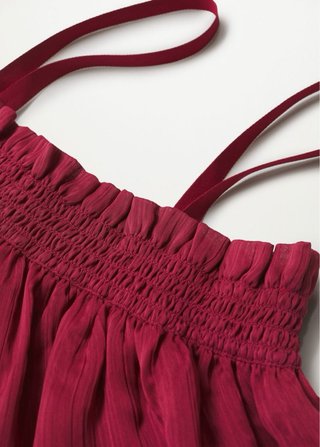 Top tirantes burdeos Mango Talla S