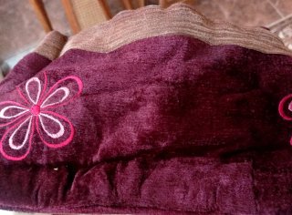 Bolso de fiesta terciopelo flores