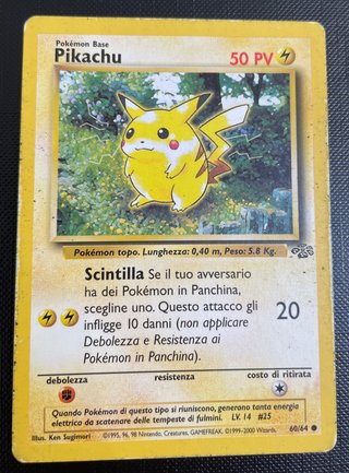 Lotto 4 Carte Pokémon Vintage Pikachu Raichu