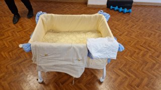 Moisés para bebé con peluche