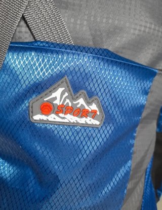 Mochila Senderismo 80L Negra y Azul
