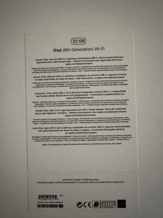 iPad 8va Generación Plata
