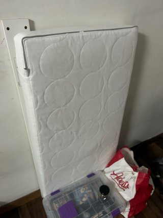 Cuna Ikea Sundvik Blanca y colchón