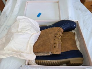 Botas Justfab Talla 43 Azul/Marrón BM03