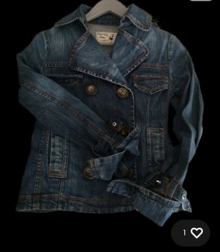Chaqueta vaquera doble botonadura.