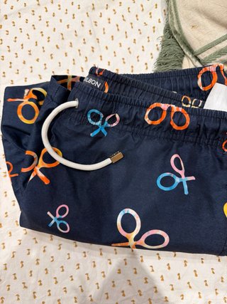 Bañador Silbon Azul Estampado raquetas