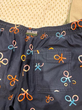 Bañador Silbon Azul Estampado raquetas