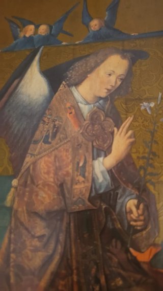 Tríptico retablo religioso