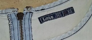38/40, LOIS, vestido vaquero con bordados