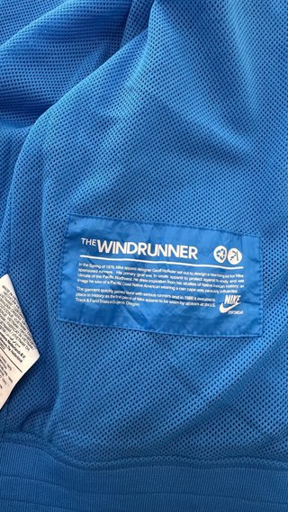Chaqueta Nike Windrunner Vintage Azul Gris XS-S