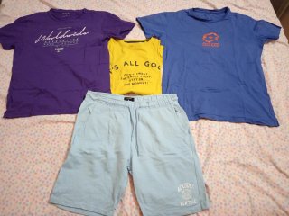 Lotto, Primark: 3 T-shirt + Pantaloncino Uomo/Raga