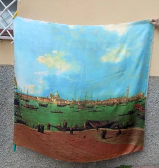 Stoffa per foulard multicolor