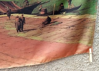 Stoffa per foulard multicolor