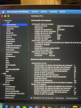 MacBook Pro i7 16GB RAM gris