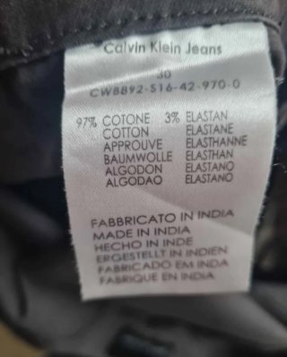 Pantaloni dritti Calvin Klein Jeans