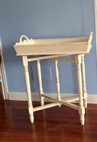 Mesa Camarera Blanca Madera