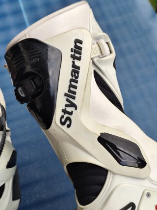 Stivali Moto Stylmartin bianchi neri
