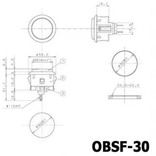 (Nuevos) Juego de Botones Sanwa OBSF-30