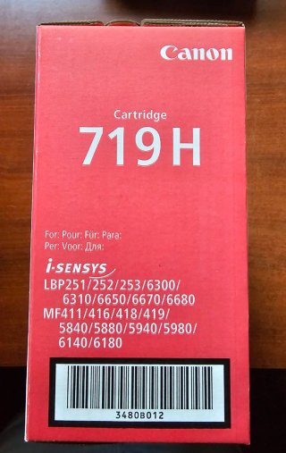 Canon 719H Toner Cartridge High Capacity