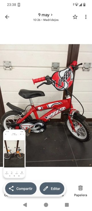 Bicicleta infantil roja SPEED hay dos iguales