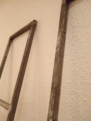 Estantería industrial hierro y madera