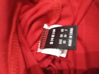 Mono rojo de tubo talla XS