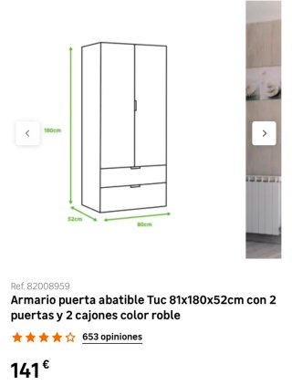Armario de madera color beige y marrón