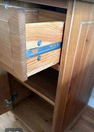 2 Mesitas IKEA Madera Cajón y Puerta