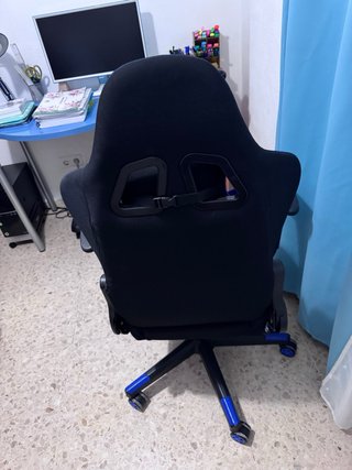 Silla Gaming Negra y Azul