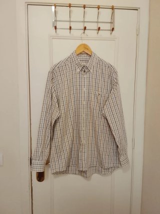 Camisa Lacoste Hombre Beige/Marrón Talla 41