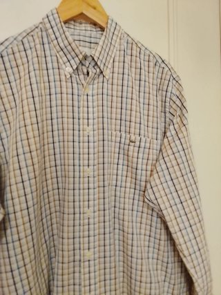 Camisa Lacoste Hombre Beige/Marrón Talla 41