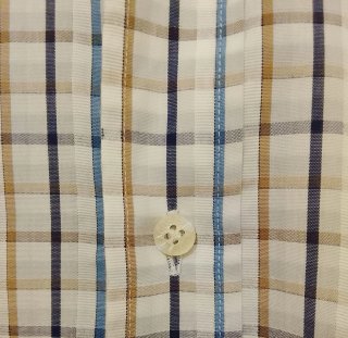 Camisa Lacoste Hombre Beige/Marrón Talla 41