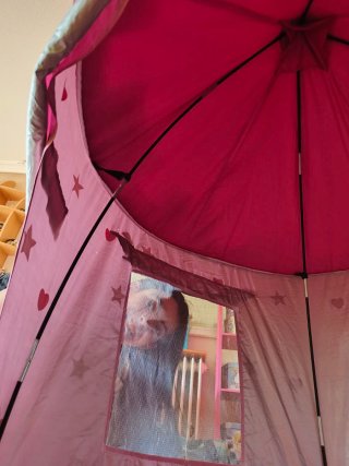 Castillo Tienda Infantil Plegable Rosa grande