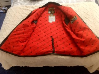 Chaqueta de moto negra