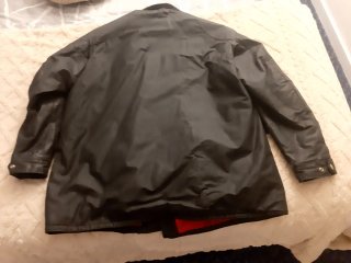 Chaqueta de moto negra