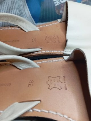 Menorquinas Beige/Blanco Talla 35